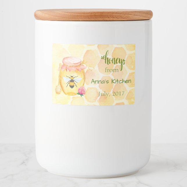 Etikett för honungsskanning (Framsida)