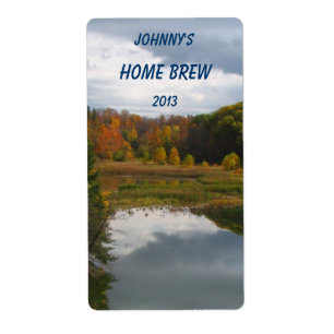 Etikett för hösten Sjö Beer Fraktsedel