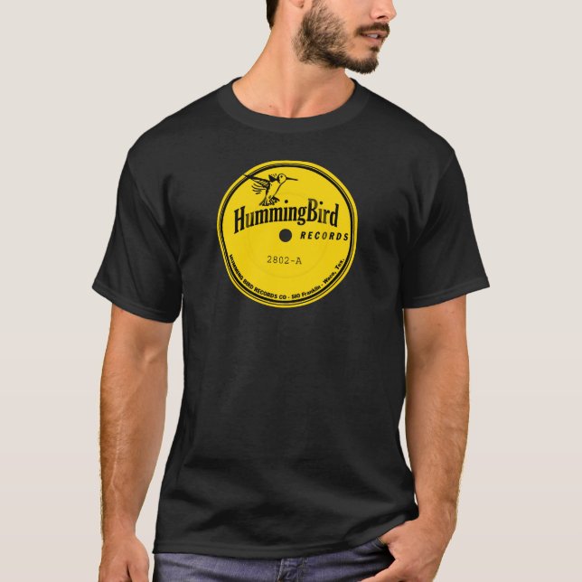 Etikett för Hummingbird Records Tee (Framsida)