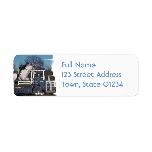 Etikett för jägarejumperbrevskickande returadress etikett (Framsidan)