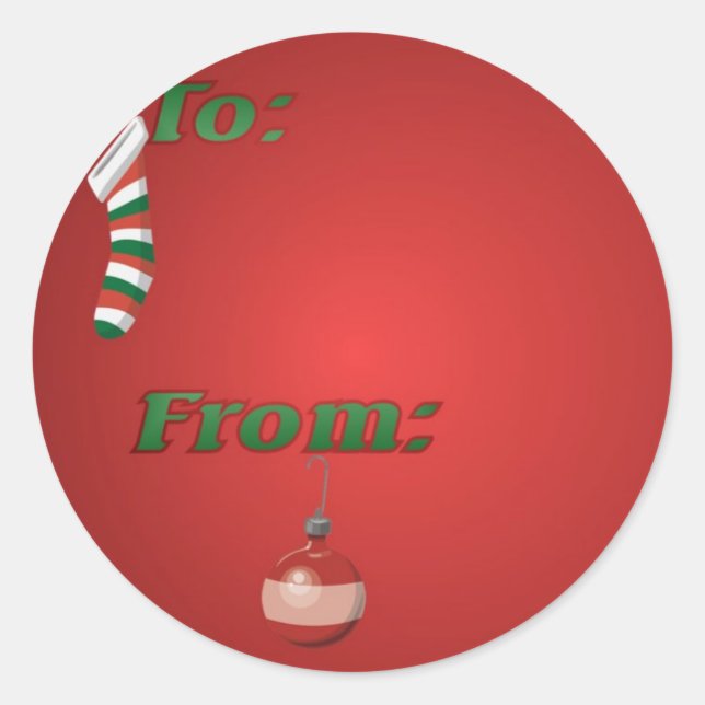 Etikett för julklapp (Framsida)