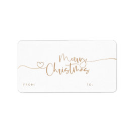 Etikett för julklapp adressetikett