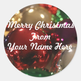 Etikett för julklapp för prydnadsföremål