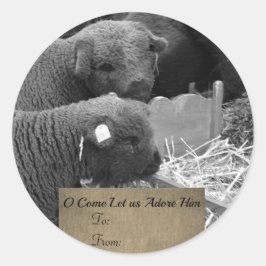 Etikett för jullamm