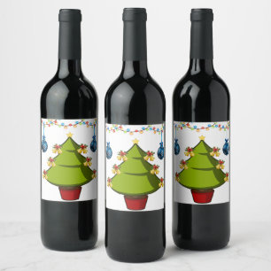 Etikett för julmat och dryck