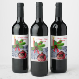 Etikett för julmat och dryck