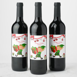 Etikett för julmat och dryck