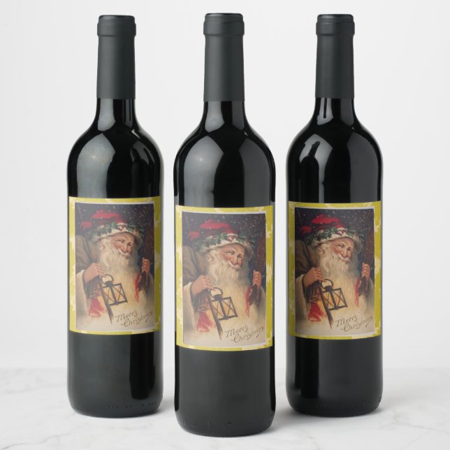 Etikett för julmat och dryck (Flaskor)