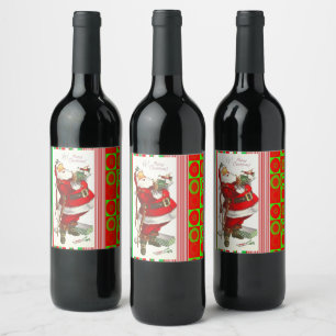 Etikett för julmat och dryck