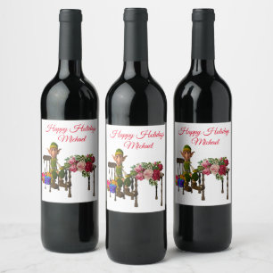 Etikett för julmat och dryck