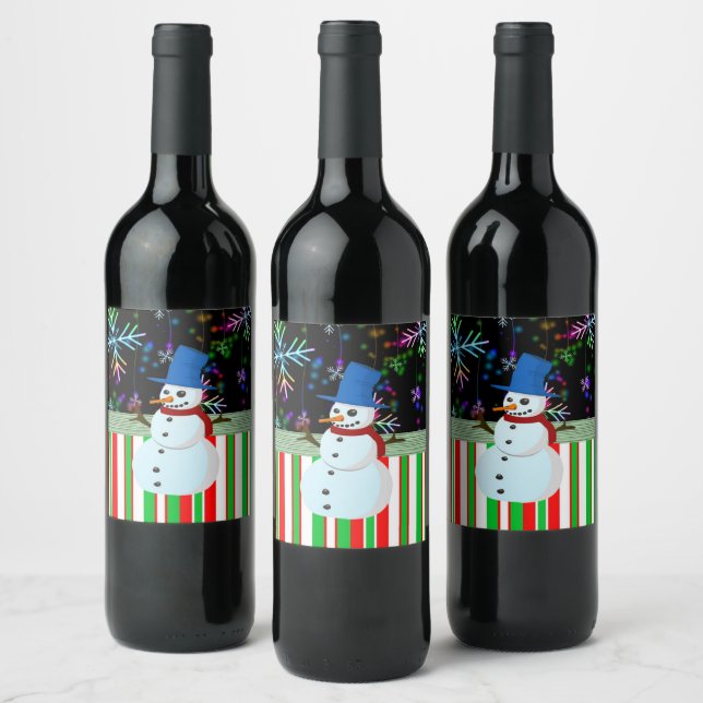 Etikett för julmat och dryck (Flaskor)