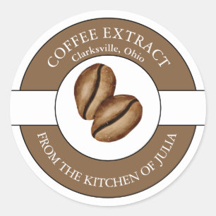 Etikett för kaffeextrakt