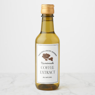 Etikett för kaffeextrakt