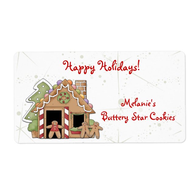 Etikett för kakor fraktsedel (Framsidan)