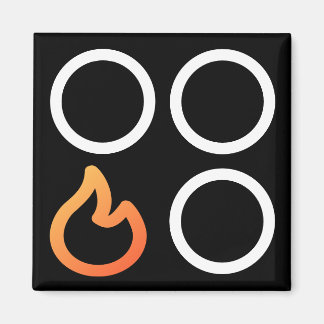 Etikett för Lämnat brännare för lagerkupong på fra Magnet