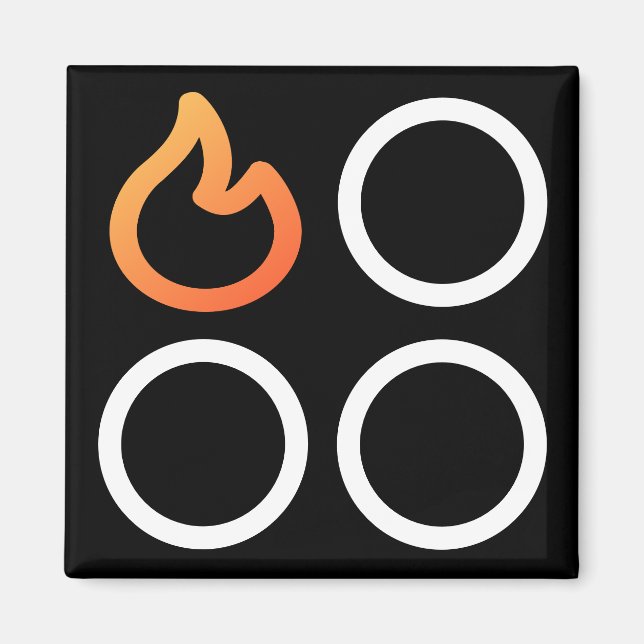 Etikett för Lämnat placering i baksidan av lagerku Magnet (Framsidan)