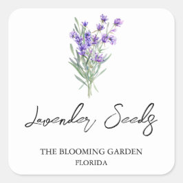 Etikett för lavender Seeds