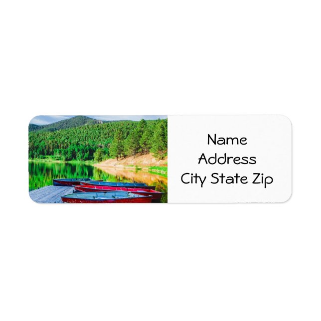 ETIKETT FÖR "LEVANDE I SJÖ" RETURADRESS ETIKETT (Framsidan)