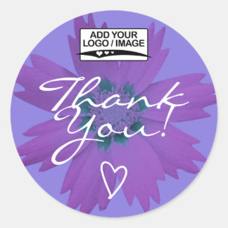 Etikett för Lilac Lila Flower Tack Logotyp Templat