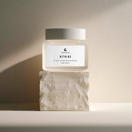 Etikett för liten burk med ansiktskräm adressetikett