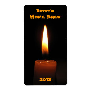 Etikett för ljusflamma fraktsedel