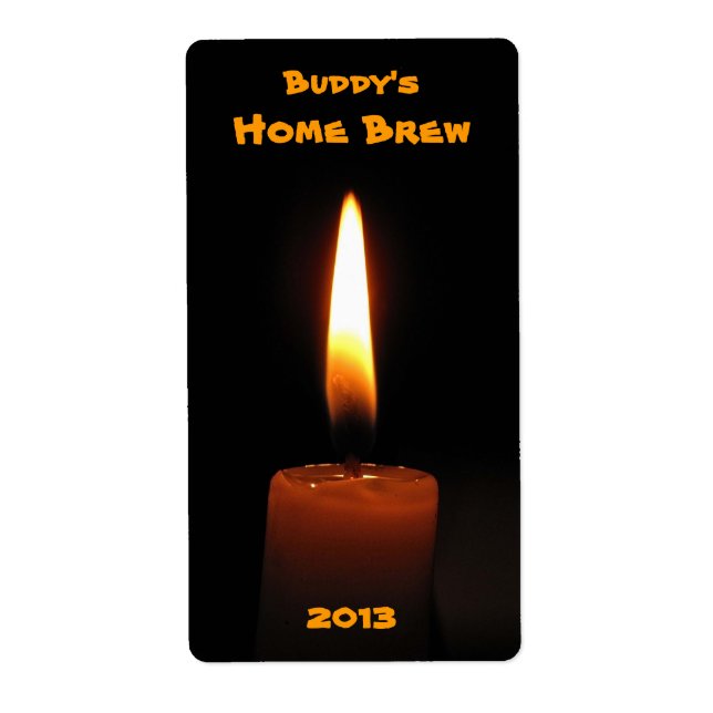 Etikett för ljusflamma fraktsedel (Framsidan)