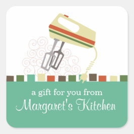 Etikett för märkre av matlagningsgåva till återför