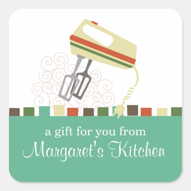 Etikett för märkre av matlagningsgåva till återför (Framsida)