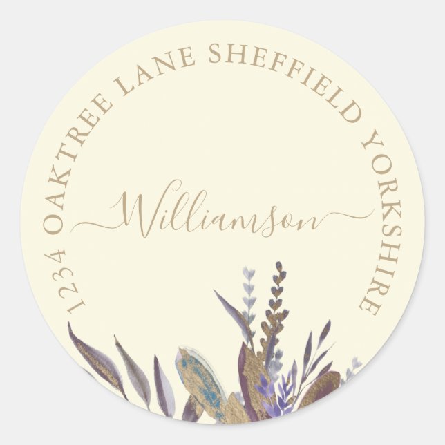 Etikett för midnattsblad (Framsida)