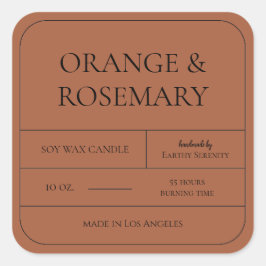 Etikett för minimalt antal brödade Orangar för rot