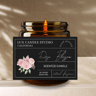 Etikett för minsta Elegant Ro Candle Burk