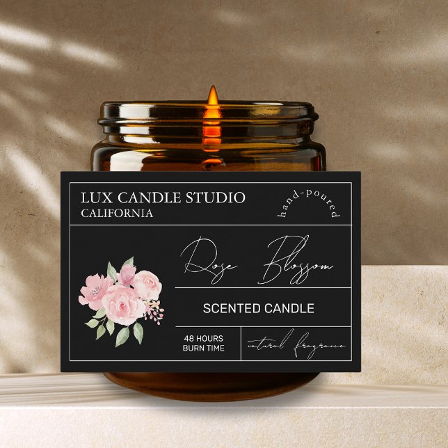 Etikett för minsta Elegant Ro Candle Burk (Skapare uppladdad)