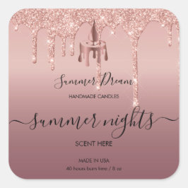 Etikett för modern handgjord honung Vax Candle