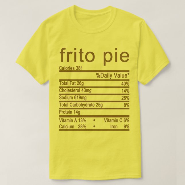 Etikett för näringsfakturor t shirt (Design framsida)