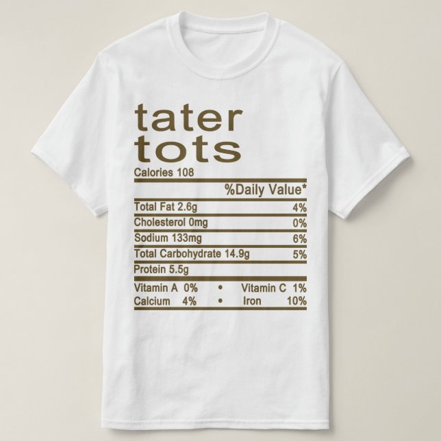 Etikett för näringsfakturor t shirt (Design framsida)