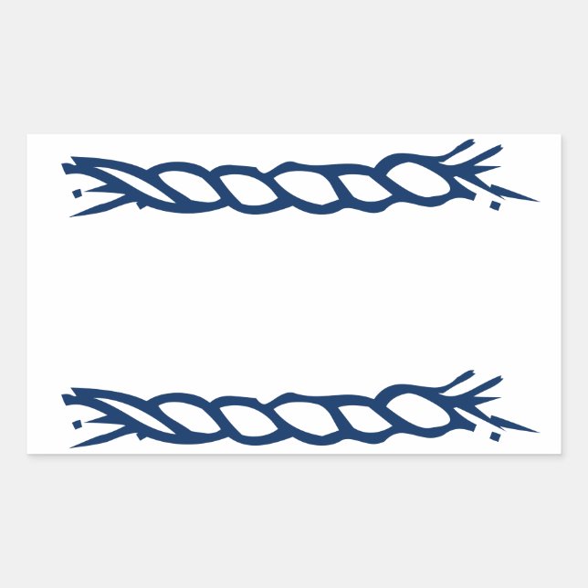 Etikett för nautisk blårep, blanka kryddor burk (Framsida)