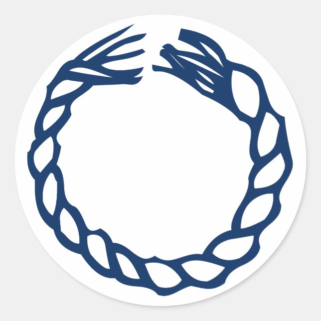 Etikett för nautisk blårep, blanka kryddor burk (Framsida)