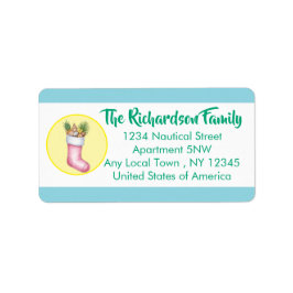 Etikett för Nautiskt Thned-Helgdag Adressetikett