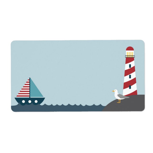 Etikett för Nautiskt tomt Fraktsedel (Framsidan)