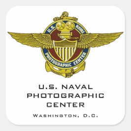 Etikett för navalt fotocenter i USA