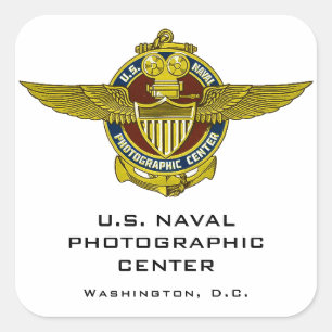 Etikett för navalt fotocenter i USA