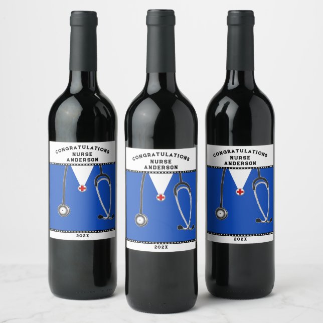 Etikett för Nurse Studenten Nursing School Vin (Flaskor)
