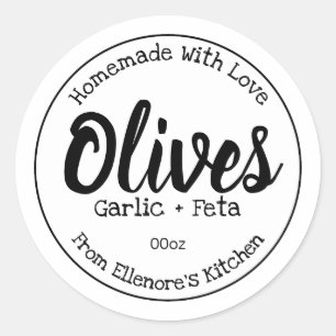 Etikett för oliver