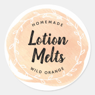 Etikett för orange Essential Oil Craft-märkning