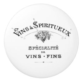 Etikett för Ornate Vintage Fransk Vin och Spirits Knopp