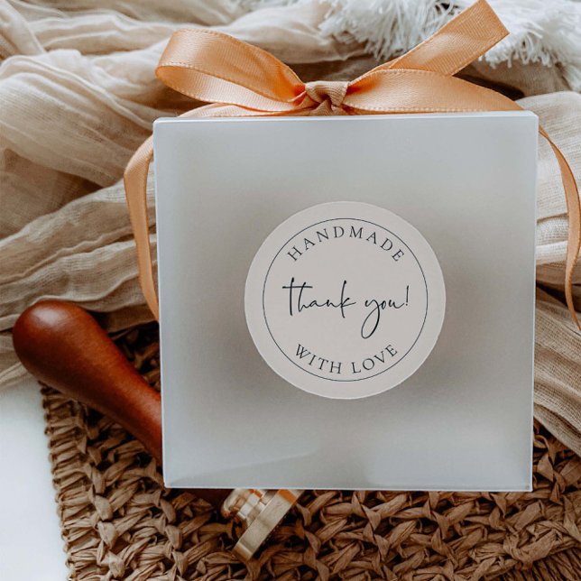 Etikett för Packing-etikett för handgjorda Tack (Skapare uppladdad)