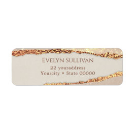 Etikett för papper returadress