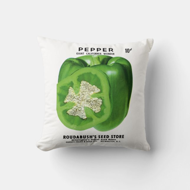 Etikett för pepparfröpaket kudde (Framsida)