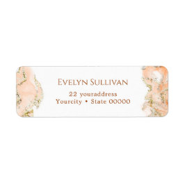 Etikett för persienmarsreturadress returadress etikett