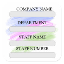 ETIKETT FÖR PERSONALETIKETT FÖR ANVÄNDA AV FÖRETAG